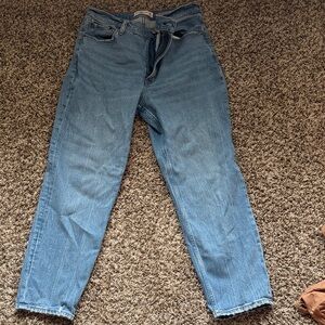 Abercrombie and FitchClassic Blue Women's Jeans the mom high rise